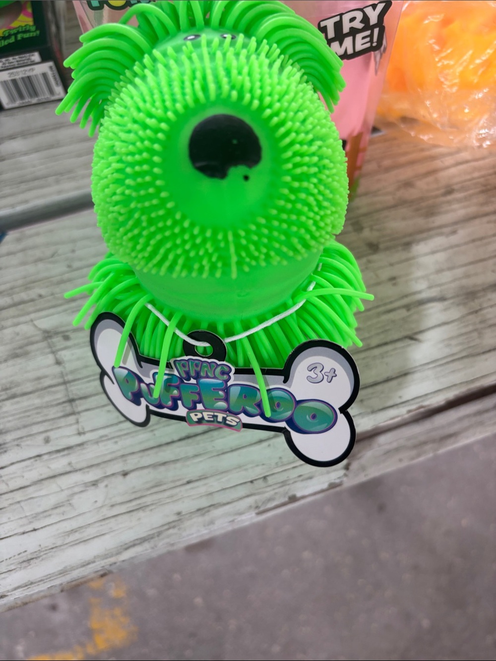 Squeaky Sensory Toy - Neon Green